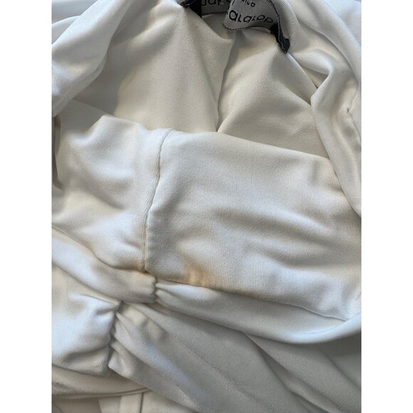 Naked Wardrobe Hourglass Drama Shoulder Rushed Size XL High Neck Top Blouse NWT - Picture 8 of 11